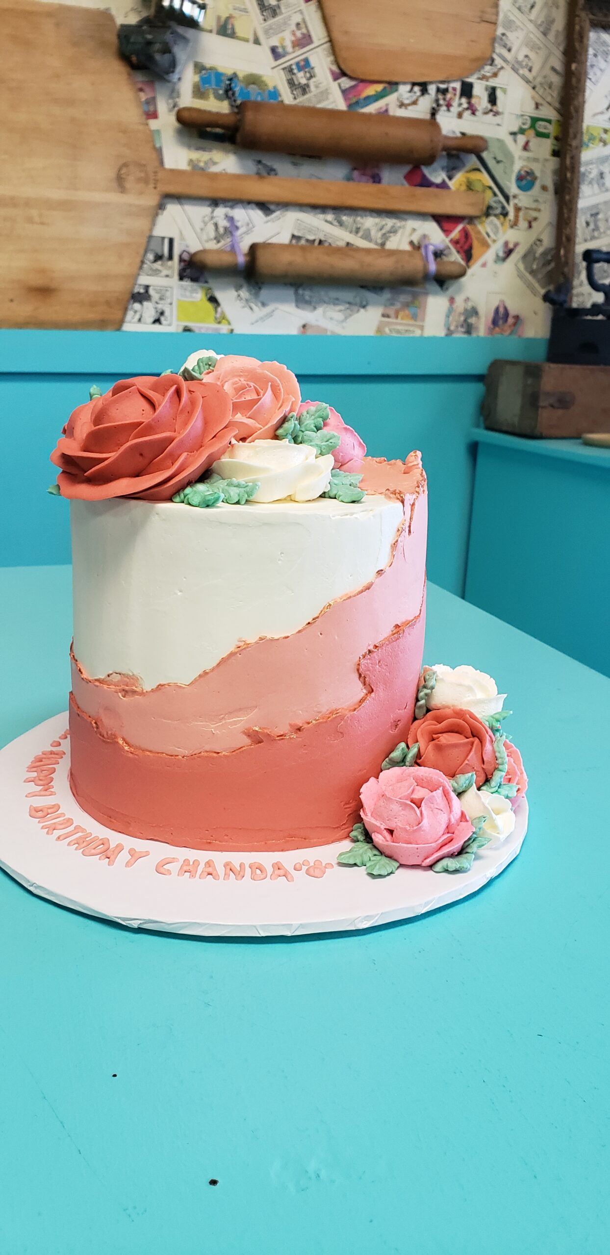 Custom birthday cake