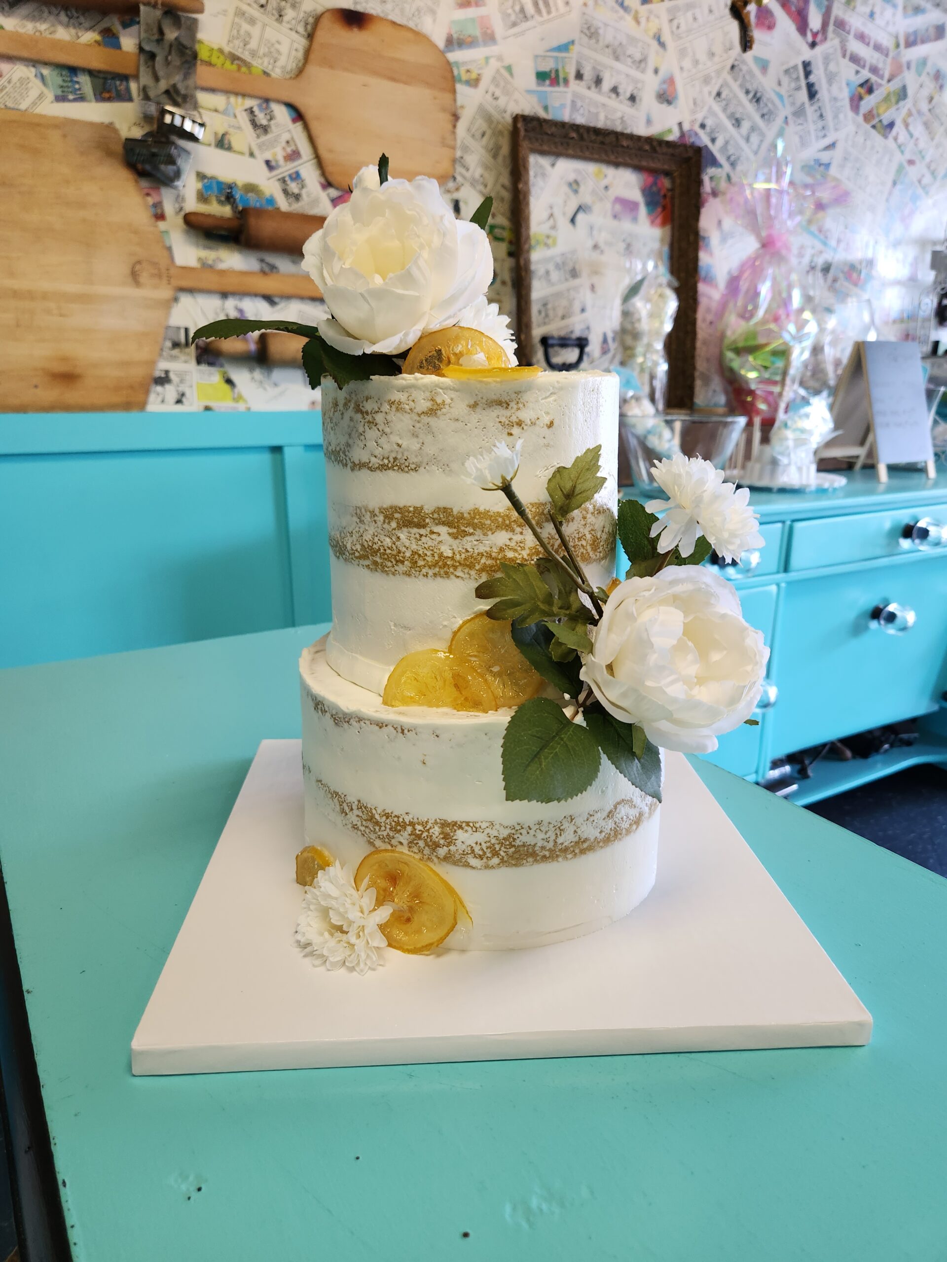 Custom wedding cake