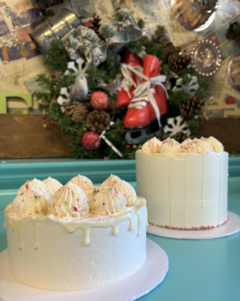 Candy Cane Holiday Cake Vegan Gluten free available