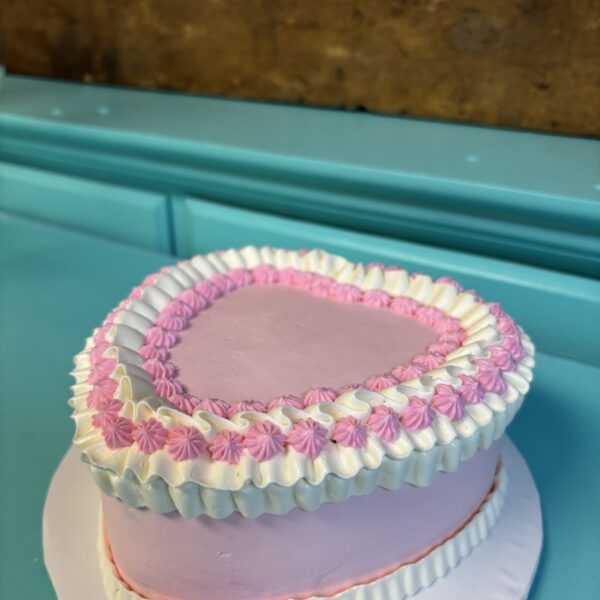 Heart Shaped Valentines Day Cake